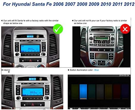 Autosıon Android 11 Araba Stereo Hyundai Santa Fe 2006 2007 2008 2009 2010 2011 2012 otomobil radyosu GPS Multimedya Navigasyon