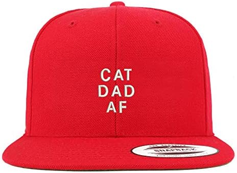 Trendy Giyim Mağazası Kedi Baba AF Yapılandırılmış Flatbill Snapback Cap