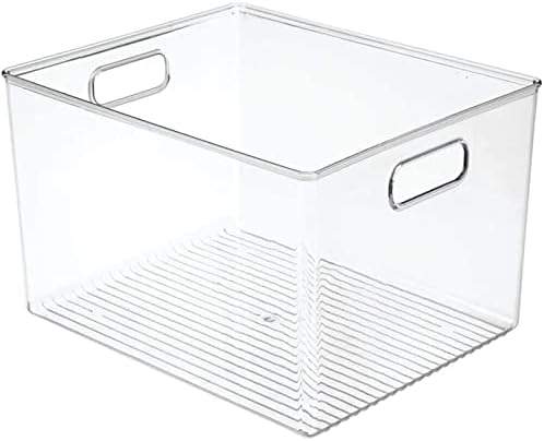 HXR 29X20X15 cm Akrilik Organizatör Şeffaf Buzdolabı Çekmece Kutusu Depolama Plastik Masaüstü Yurt Banyo saklama kutusu