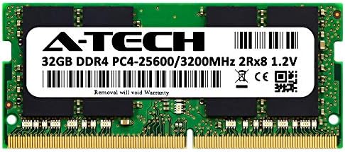 A-Tech 32 GB RAM Dell Precision 3561-DDR4 3200 MHz PC4-25600 Olmayan ECC Tamponsuz SODIMM 260-Pin Dizüstü Dizüstü Bellek Yükseltme