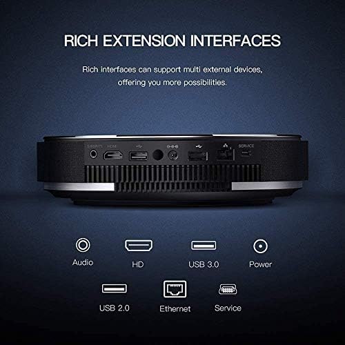 MZLXDEDİAN Bluetooth Projektör, Projektör Desteği 4 K, Full HD Yerli 1080 P Projektör Uyumlu w / TV çubuk mini pc, PS5