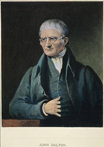 John Dalton (1766-1844) Nenglish Kimyager Ve Fizikçi Mezzotint tarafından 19. Yüzyıl Poster Baskı (18x24)