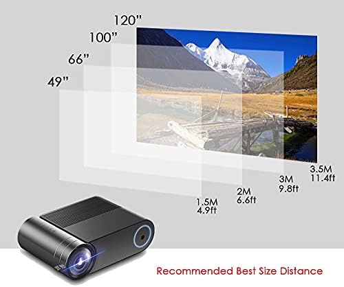 YFQHDD Full HD Projektör 3800 Lümen Ev Sineması Video Beamer Proyector VGA AV USB ile Hediye