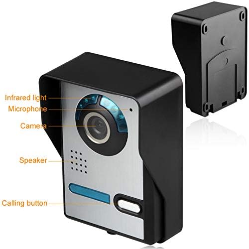 Wifi Video Kapı Zili, 7 inç Kablolu/Kablosuz Görüntülü Kapı Telefonu İnterkom Güvenlik Sistemi ile Gece Görüş Kamera, cep telefonu