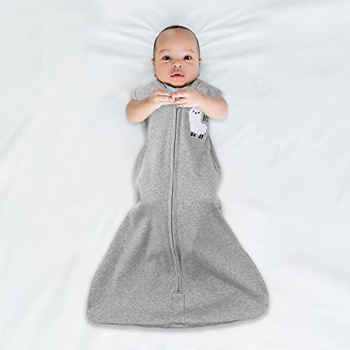 Bebek Erkek veya Kız Çocukları için Fıstık Kabuğu Giyilebilir Battaniye Uyku Çuvalı, Lama ve Kabile Şeridi, 12 Aya Kadar Boyutlar