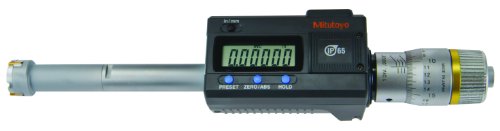 Mitutoyo 468-261 Digimatic Holtest LCD İç Mikrometre, Üç Noktalı, 0.275-0.35/6.925-8.89 mm Aralığı, 0.00005 Mezuniyet, + /