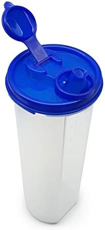 Mahaware Modüler Sihirli Kolay Akış Mutfak Plastik Yağ Dağıtıcı Can, 1100 ml, 3 Set, Mavi