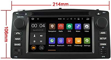 Autosıon Dash Android 10 Araba DVD Oynatıcı Radyo Kafa Ünitesi GPS Navi Stereo Toyota Corolla 2004 2005 2006 2007 ıçin Direksiyon