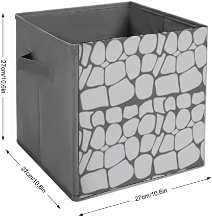 VEROMCAO Katlanır saklama kutuları Geyik Baskı Kumaş saklama kutuları Katlanabilir Depolama Küpleri Dekoratif saklama kutuları