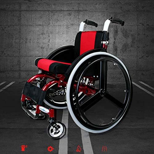 Kendinden Tahrikli Tekerlekli Sandalye Hafif Dört Tekerlekli Katlanır Tekerlekli Sandalye Yaşlı Engelliler için Rampalar Alüminyum