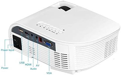 SMQHH Video Projektörleri, Mini Taşınabilir Video Projektörü WiFi Projektör, 3800 Lümen Video Projektörü 1080P Full hd'yi destekler
