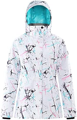 Bayan kayak takım elbise ceket ve pantolon Snowboard sıcak kış kar ceket Kapşonlu su geçirmez Windproof İzoleli