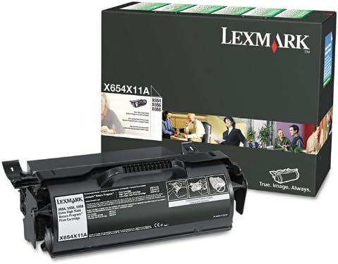 Lexmark X654X11A Ekstra Yüksek Verimli İade Programı Toner, Siyah - Perakende Ambalajında