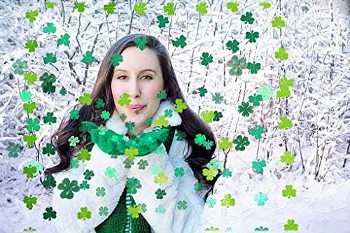 82 Adet St Patrick Günü Shamrock Süslemeleri-Hayır DIY-Şanslı İrlandalı Parti askı süsleri Garland-Yeşil ve Açık Yeşil Renk