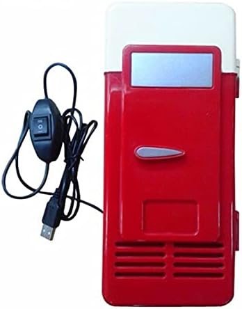 Mini USB Buzdolabı Ofis Soğutucu İçecek içecek Kutuları Soğutucu ısıtıcı Taşınabilir Buzdolabı USB Gadget Dizüstü PC İçin (Renk: