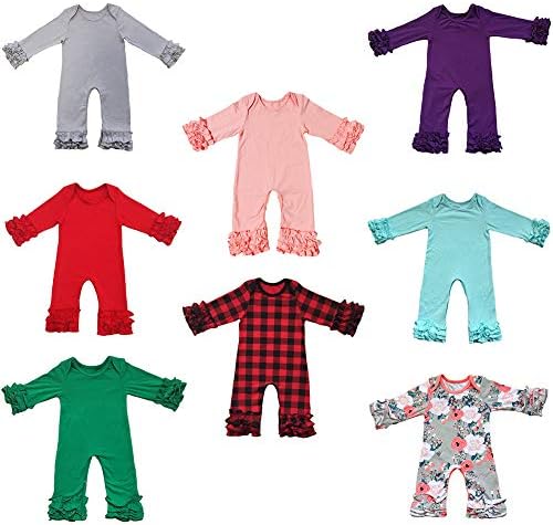 Yürüyor Bebek Erkek Bebek Kız Buzlanma Fırfır Tulum Pantolon Sevgililer Günü Romper Uzun Kollu Pijama Kıyafeti Doğum Günü Kıyafeti