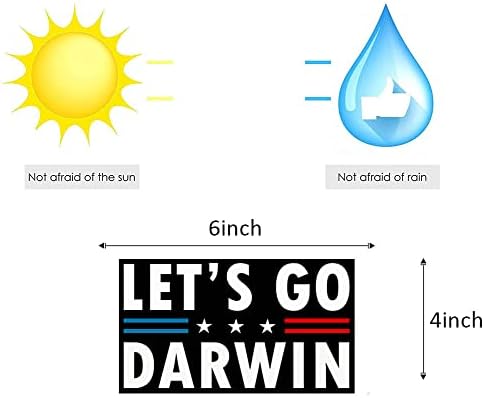 10 Paket Gidelim Darwin Sticker Solmaz Vinil Meme Gidelim Brandon Araba Tampon Çıkartması Komik Su Geçirmez F-J-B Sticker Araba