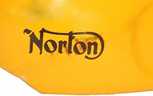AEspares Norton Komando Roadster Benzinli Yakıt Deposu + Logo ile Sarı Boyalı Kapak