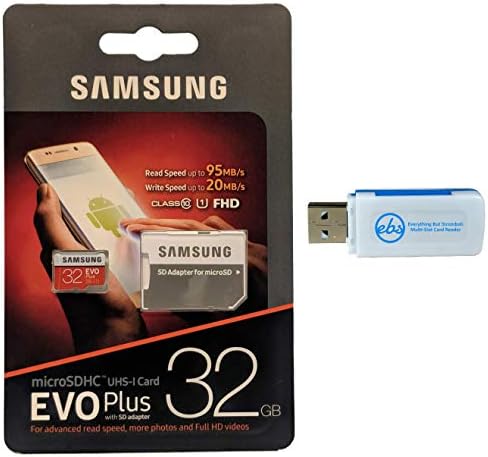 Samsung 32GB Micro SDHC EVO Paketi ile (Evo+) Adaptörlü Hafıza Kartı Nintendo Switch Lite Oyun Konsolu ile çalışır (MB-MC32G)