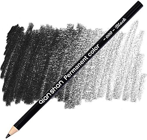 5 Adet Siyah Beyaz Renkli Kalemler - Kalıcı Renk Çizim Kalem Yağ bazlı Ahşap Renkli Kalemler Sanatçı ve Acemi Sanat Projeleri