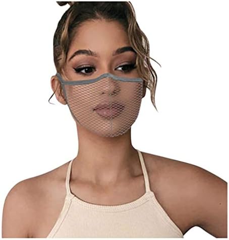 1/5/10 adet Mesh Hollow Yüz Maskesi Yıkanabilir Ayarlanabilir Yüz Ağız Koruma için Kapak Açık Unisex Yetişkin için Kapsayan