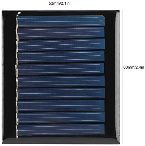 3 Adet Güneş Panelleri, 0.3 W 5 V Mini Polikristal Silikon Güneş Enerjisi Paneli Yüksek Verimlilik Modülü Açık DIY Projeleri