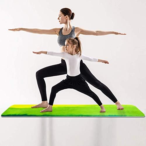 Lenergy Yoga Mat Soyut Renkli Gökkuşağı Pilates Mat Kaymaz Pro Çevre Dostu TPE Kalın 6mm için Taşıma Çantası ile Spor egzersiz