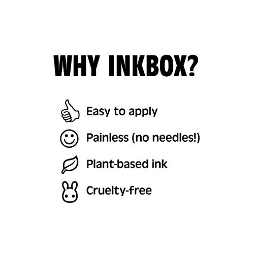 Inkbox Geçici Dövmeler Paketi, Uzun Ömürlü Geçici Dövme, Su geçirmez mürekkeple Medusa ve Dragonaut içerir, 1-2 Hafta Sürer,
