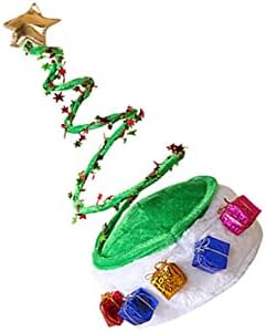Unisex uzun Noel Baba şapka komik renk eşleştirme şerit desen peluş Noel şapka tatil parti dekorasyon