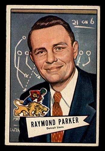 1952 Bowman Küçük 84 Raymond Parker Detroit Lions (Futbol Kartı) ESKİ / MT Lions Yüzüncü Yıl