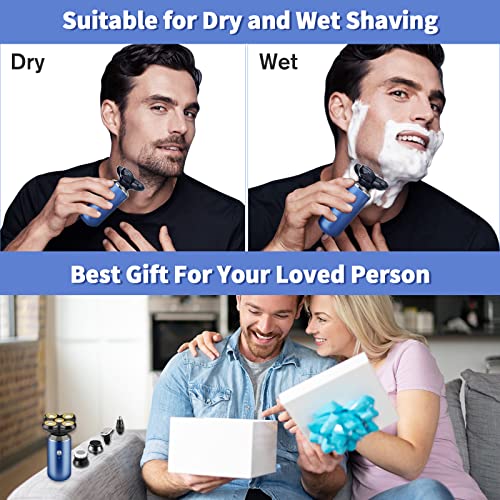 Erkekler için elektrikli Tıraş makinesi, USB şarj edilebilir traş makineleri akülü ıslak kuru su geçirmez adam yüz tıraş makinesi
