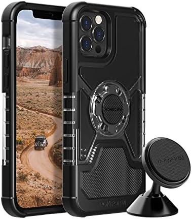 Rokform - iPhone 12 Pro Max Kristal Kılıf + Döner Dash Dağı Telefon Dağı için Araba, Kamyon, veya Van