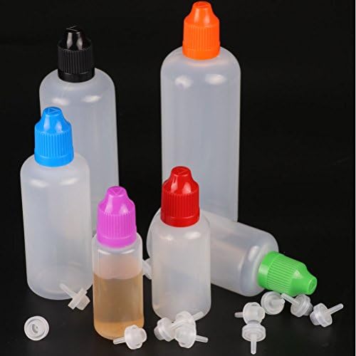 25 adet 60 ml babysafe İPUCU Damlalık Şişeler 25x sıvı Karışık Renkler (25,60 ML)