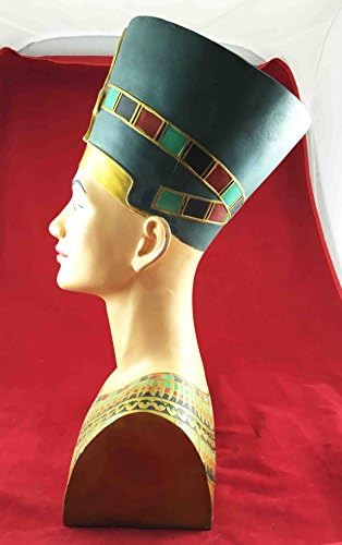 Büyük Mısır Kraliçesi Nefertiti Büstü Heykeli 18 h Detaylı İşçilik Heykel