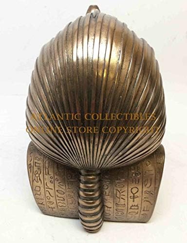 Mısır Kral TUT Büstü Mısır Firavun Dekor Şekil 6.5 H Bronz Patine Renk-Home Decor