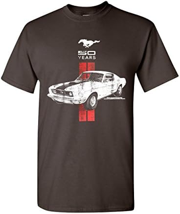 Ford Mustang 50 Yıl T-Shirt GT Boss 302 Shelby Cobra Pamuk Tee