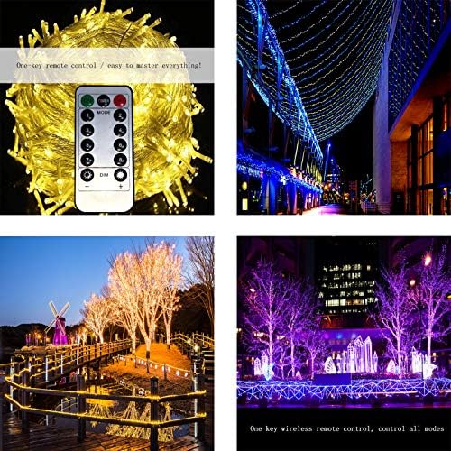 LİUPENGWEİ peri dize ışıklar, 10 M~600 M açık renkli tel LED dize ışık yatak odası düğün dekorasyon bahçe hayalet ışık (Renk: