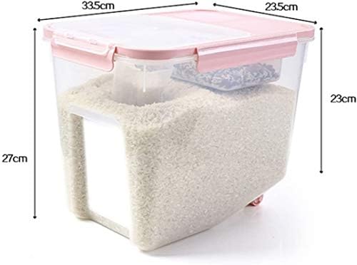 tahıl dağıtıcı Pirinç konteyner 10 kg, pirinç saklama kutusu, kapaklı mutfak saklama kutusu konteyner, ölçüm fincan ile mutfak
