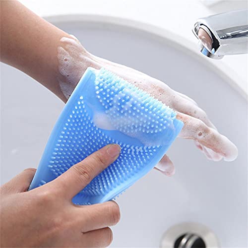 Peeling Geri Scrubber, Vücut Geri Scrubber Havlu İçin Duş, Banyo Yıkama Fırçalama Bez Bez Yıkama Erkekler Kadınlar için Pul