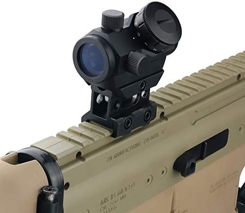Taktik Red Dot Sight, 25mm Red Dot Sight 4 MOA Mikro Red Dot Gun Sight Tüfek Kapsam, Çelik Manzaraları ile Kullanılabilir,