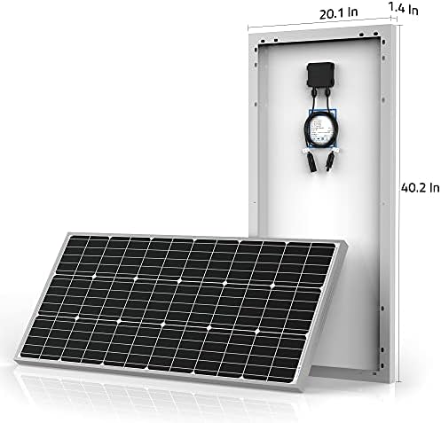 12v Pil Şarjı için Güneş Konnektörlü PowerECO 100W Mono Güneş Paneli (Kompakt Tasarım)