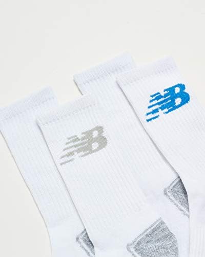Güçlendirilmiş Topuk ve Ayak Parmağı ile New Balance Erkek Minderli Mürettebat Çorapları (4 Paket)