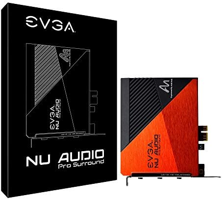 EVGA NU Audio Pro Surround (NU Audio Pro için Eklenti, 7.1 Surround, Gerçeğe Yakın Ses, PCIe, Arka Plaka, Sesli Notla Tasarlanmış,