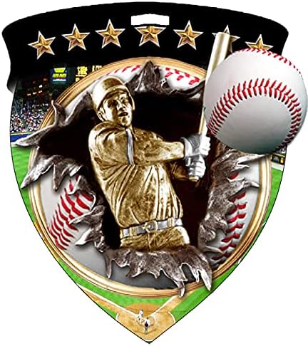 Boyun Kurdeleler CSM ile 10 Paket Kalkan Şekli Beyzbol Madalyaları Trophy Takım Ödülü