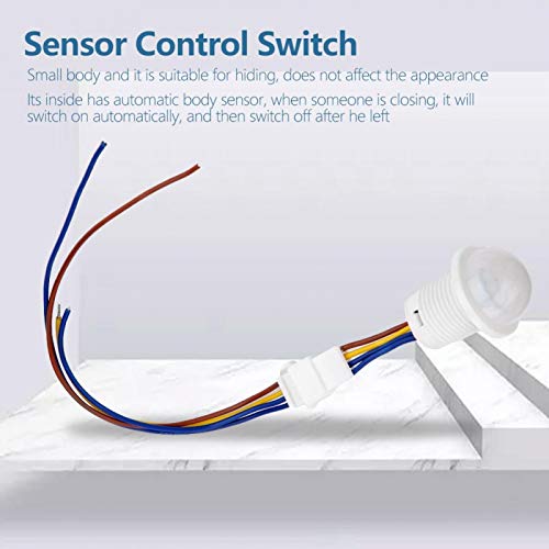 Sensör Kontrol Anahtarı, Kızılötesi Hareket Sensörü, Küçük Taşınabilir Kurulumu Kolay Yükler için Güvenilir Elektronik Floresan