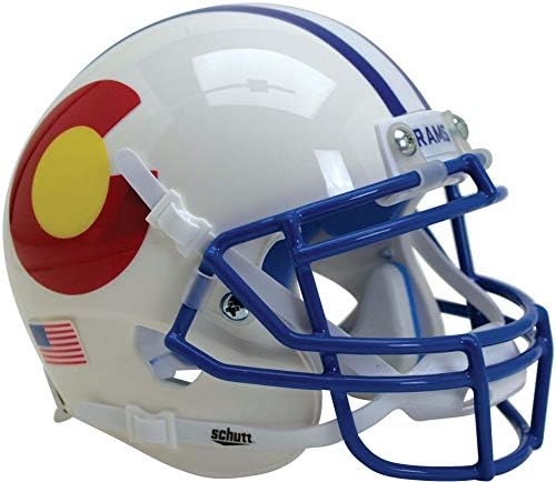 Colorado State Rams Schutt Colorado Bayrak Sembolü Mini Futbol Kaskı-Kolej Mini Kaskları