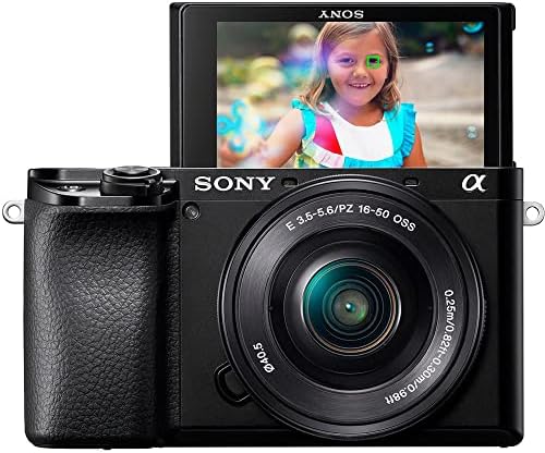 Sony A6100 aynasız fotoğraf makinesi ile E PZ 16-50mm f / 3.5-5.6 OSS Lens Siyah ve Sony E 55-210mm f / 4.5 - 6.3 OSS Lens