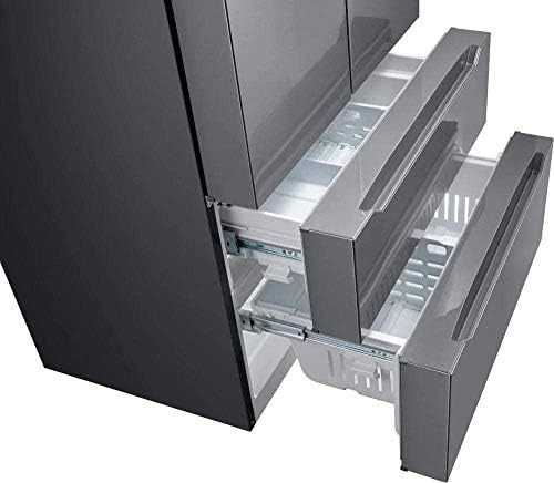 Smad Counterdepth Fransız Kapı Buzdolabı Alt Dondurucu 36 Buzdolabı Paslanmaz Çelik, 22.5 Cu.Ft, Otomatik Buz Yapıcı ile