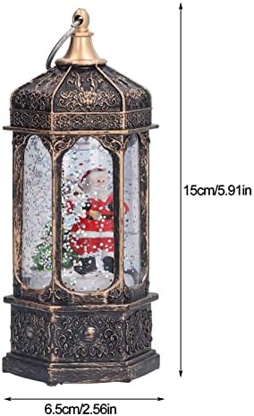 mumısuto Noel kar küresi Fener,LED Kristal Noel Baba Işıklı Glitter Fenerler Dekoratif Hediyeler Pil Kumandalı Parti Festivali