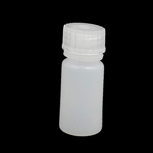 X-DREE 2 adet 4 ml Plastik Yuvarlak Laboratuvar Reaktif Şişesi Örnek Kalınlaşmak Şişe Beyaz(2 adet 4 ml bottiglia rotonda di